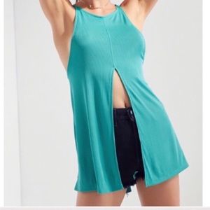 UO Silenve + Noise open front cami tank top med